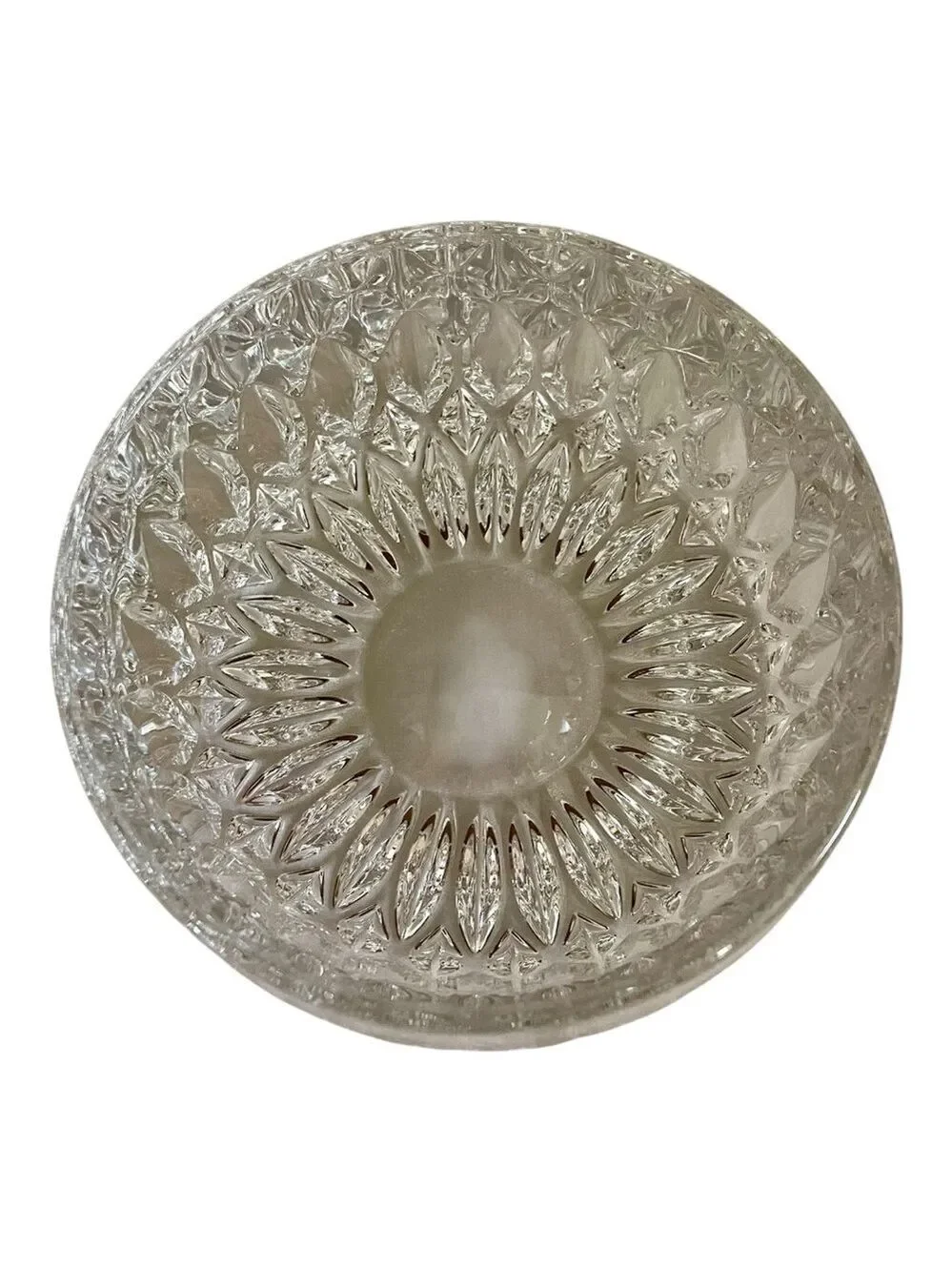 Gorham 5” Round Crystal Bowl “ Althea” (Cut), Vertical Cuts on Bowl Sparkling